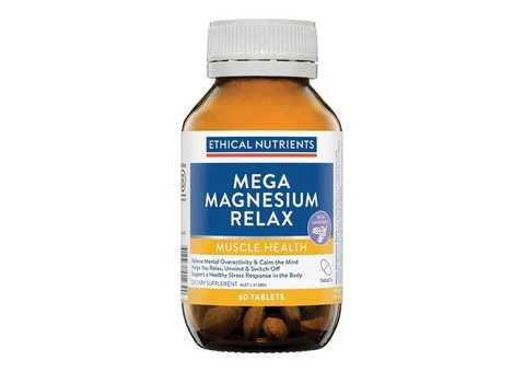 Buy Ethical Nutrients Mega Magnesium Relax 60 Tablets Australia