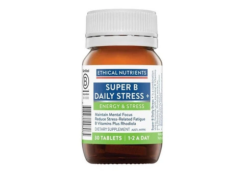 Buy Ethical Nutrients Super B Stress+ Tablets Australia | 30 & 60 Tablets