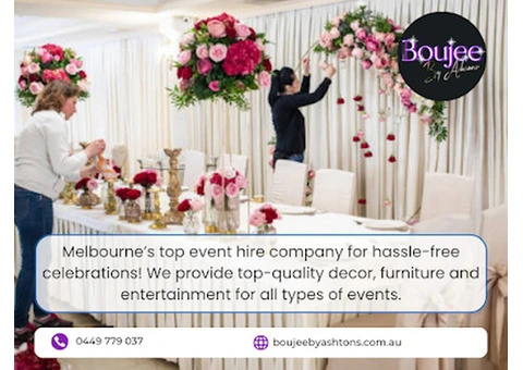 Boujee By Ashtons – Creating Stylish Events with Luxury Party Styling
