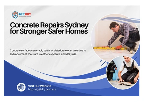 Concrete Repairs Sydney for Stronger Safer Homes