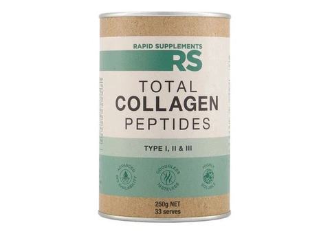 Buy Rapid Supplements Total Collagen Peptides 250gm Australia