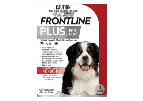 Frontline Plus for Extra Large Dogs 40 to 60 kg