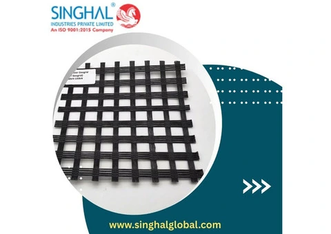 Polyester Geogrid for Reliable Earth Retention and Stability
