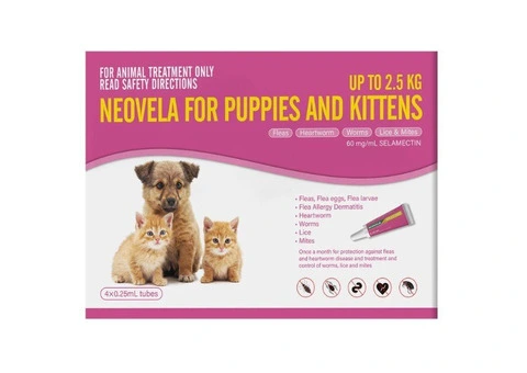 Neovela (Selamectin) Flea and Worming For Puppies and Kittens