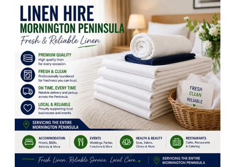 Reliable Linen Hire Mornington Peninsula for Airbnb and Short-Term Rentals