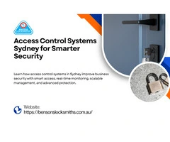 Why Access Control Systems Sydney Are Essential Today