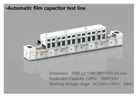 Automatic film capacitor test line
