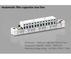 Automatic film capacitor test line