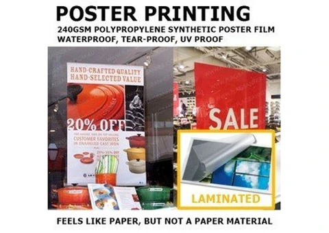 Creative Poster Printing for Marketing and Retail Displays