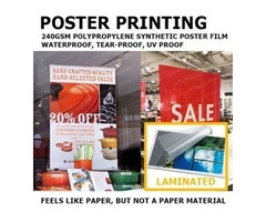 Creative Poster Printing for Marketing and Retail Displays