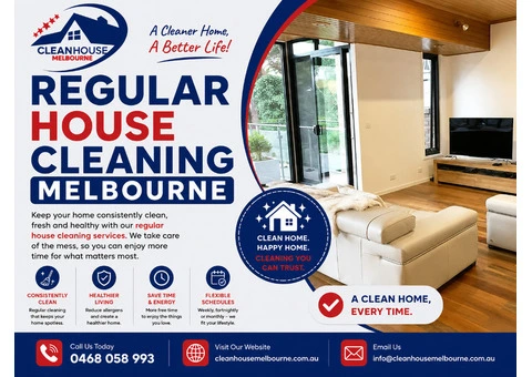 Regular House Cleaning Melbourne | Clean House Melbourne