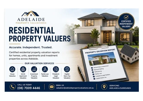 Residential Property Valuers – Accurate & Independent Property Valuation Services