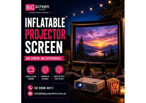 Inflatable Projector Screen Hire for Outdoor Events Across Sydney