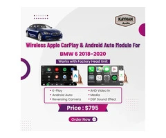Wireless Apple CarPlay & Android Auto Module For BMW 6 2018-2020