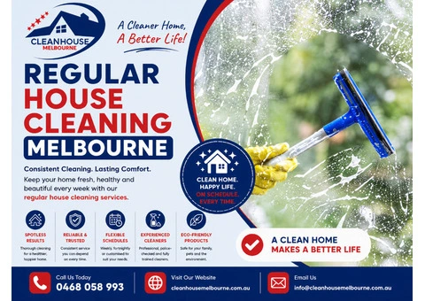 Regular House Cleaning Melbourne | Clean House Melbourne