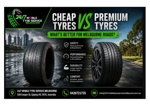 Fast Car Tyre Replacement & Mobile Tyre Services in Melbourne