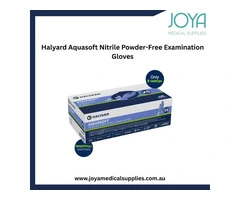 Halyard Aquasoft Nitrile Powder-Free Examination Gloves - Joya Medical Supplies