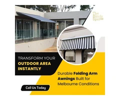 Folding Arm Awnings Melbourne | Custom Retractable Awnings