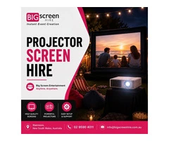Projector Screen Hire for Outdoor Movies and Events in Sydney