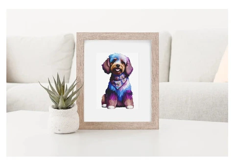 Cavoodle Love ~ Decorative Wooden Puzzle - 1/4
