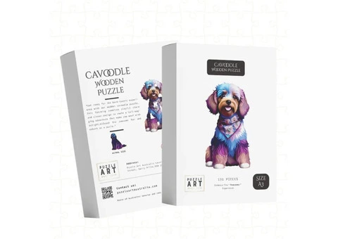 Cavoodle Love ~ Decorative Wooden Puzzle - 2/4