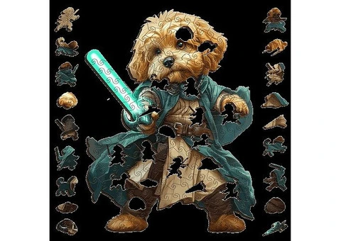 Cavoodle Skylord ~ Decorative Wooden Puzzle - 2/3