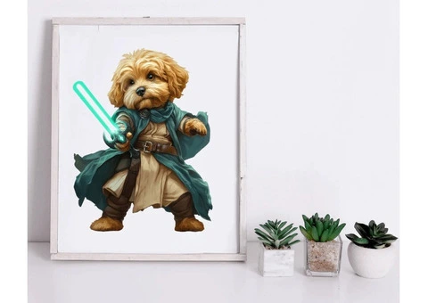 Cavoodle Skylord ~ Decorative Wooden Puzzle - 3/3