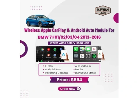 Wireless Apple CarPlay & Android Auto Module For BMW 7 F01/02/03/04 2013-2016 - 1/3