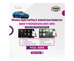 Wireless Apple CarPlay & Android Auto Module For BMW 7 F01/02/03/04 2013-2016