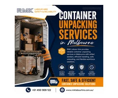 container unpacking services in Melbourne