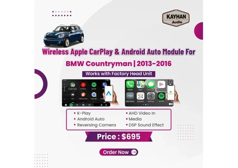 Wireless Apple CarPlay & Android Auto Module For BMW Countryman 2013-2016 - 1/3