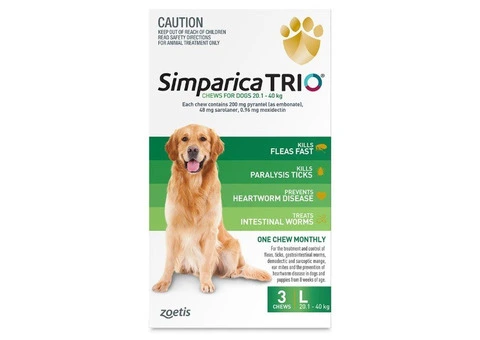 Simparica TRIO for Large Dogs 20.1-40kg