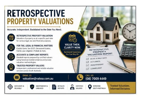 Retrospective Property Valuations – Accurate Backdated Property Valuation Reports