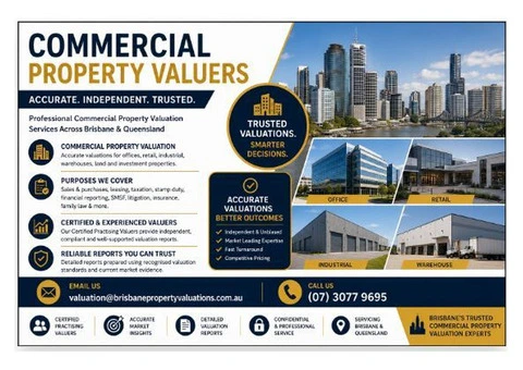 Commercial Property Valuers – Trusted Brisbane Valuation Experts