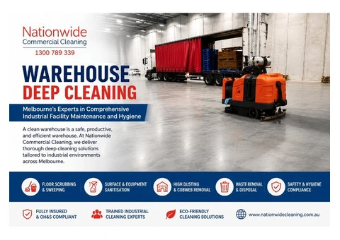 Professional Warehouse Deep Cleaning Services in Melbourne