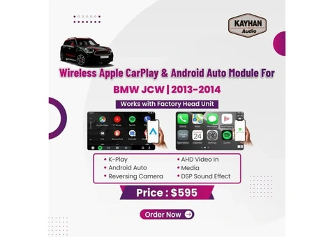 Wireless Apple CarPlay & Android Auto Module For BMW JCW 2013-2014 - 1/3