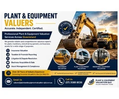 Plant and Equipment Valuers | Certified QLD Experts