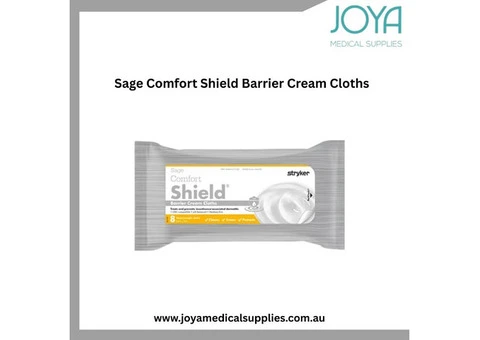 Buy Sage Comfort Shield Barrier Cream Cloths - Joya Medical Supplies