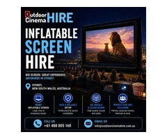 Inflatable Screen Hire for Outdoor Events and Movie Nights