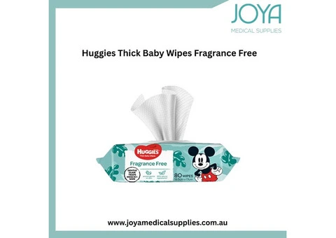 Buy Huggies Thick Baby Wipes Fragrance Free 19.5x17 cm - Joya Medical Supplies