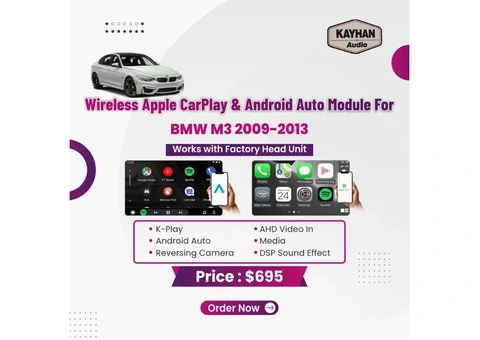 Wireless Apple CarPlay & Android Auto Module For BMW M3 2009-2013 - 1/3
