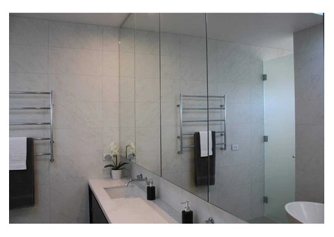 Bring a Fresh Finish with a Frameless Bathroom Mirror