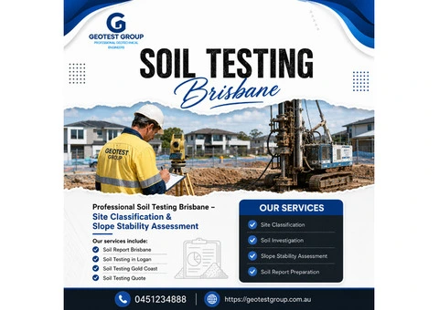 Soil Testing Brisbane Professional Geotechnical Services