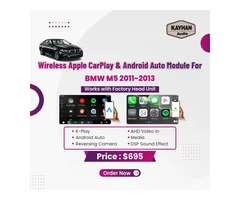 Wireless Apple CarPlay & Android Auto Module For BMW M5 2011-2013