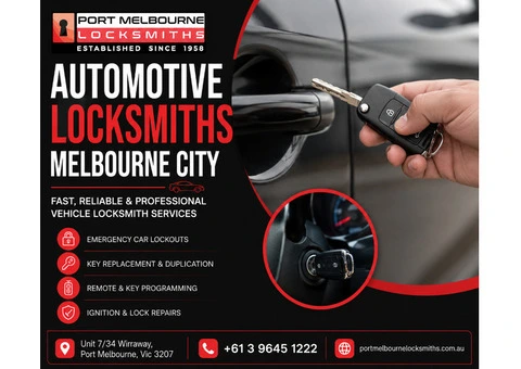 Automotive Locksmiths Melbourne City