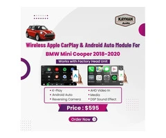 Wireless Apple CarPlay & Android Auto Module For BMW Mini Cooper 2018-2020