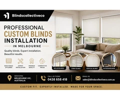 Professional Custom Blinds Installation in Melbourne
