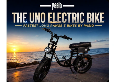 The Uno Electric Bike | Fastest Long Range E Bikes by Pasio