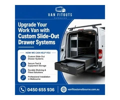 Upgrade Your Work Van with Custom Slide-Out Drawer Systems