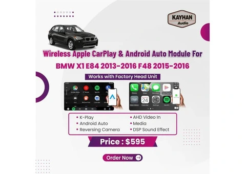 Wireless Apple CarPlay & Android Auto Module For BMW X1 E84 2013-2016 - 1/3